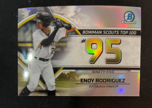 2023 Bowman - Scouts Top 100 - BTP-95 Endy Rodriguez - Pittsburgh Pirates