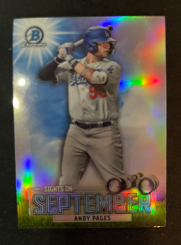 2023 Bowman - Sights on September - SOS-5 Andy Pages - Los Angeles Dodgers