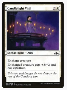 Candlelight Vigil - Guilds of Ravnica (GRN) #3 common unplayed