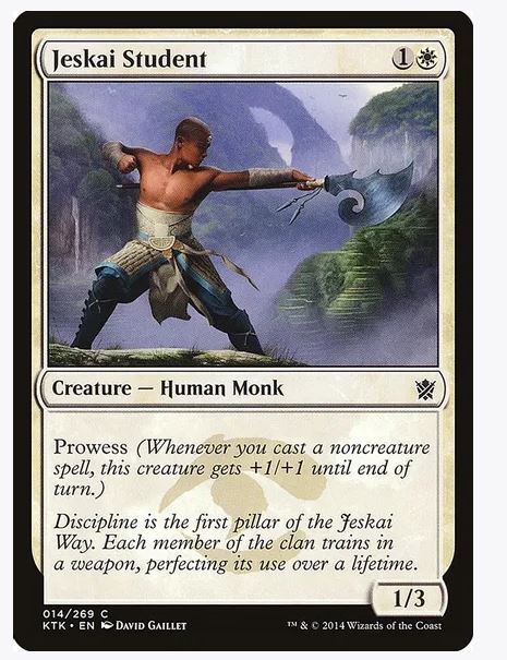 Jeskai Student - Khans of Tarkir (KTK) 14 Common Unplayed