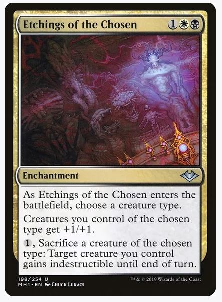 Etchings of the Chosen - Modern Horizons (MH1) 198 UnCommon Unplayed