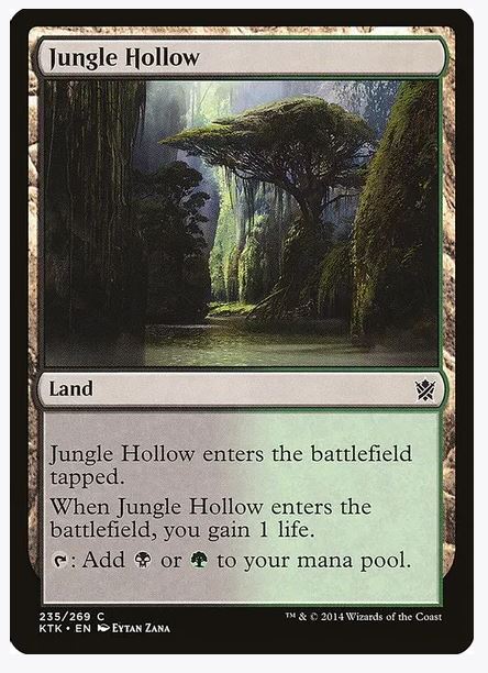 Jungle Hollow - Khans of Tarkir (KTK) 235 Common Unplayed