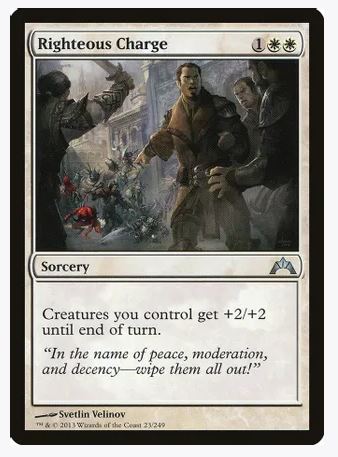 Righteous Charge - Gatecrash (GTC) 23 uncommon unplayed