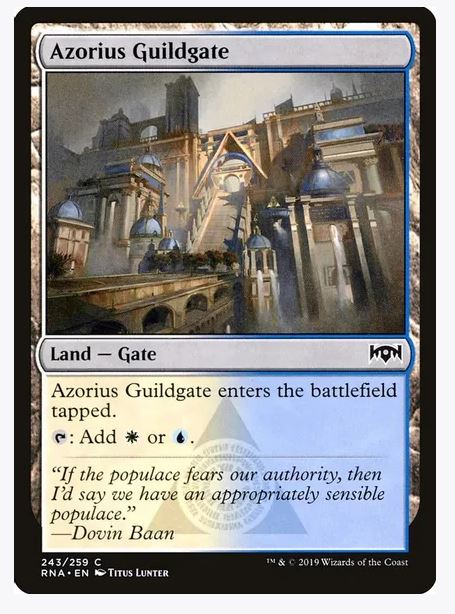 Azorius Guildgate (243) - Ravnica Allegiance (RNA) Common Unplayed