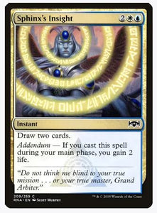 Sphinx's Insight - Ravnica Allegiance (RNA) 209 common unplayed