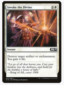 Invoke the Divine - Core Set 2019 (M19) 16 common unplayed