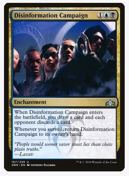 Disinformation Campaign - Guilds of Ravnica (GRN) 167 UnCommon Unplayed