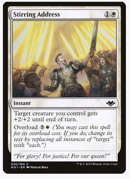 Stirring Address - Modern Horizons (MH1) 32 Common Unplayed