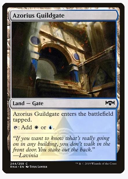 Azorius Guildgate (244) - Ravnica Allegiance (RNA) Common Unplayed