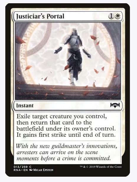 Justiciar's Portal - Ravnica Allegiance (RNA) 13 Common Unplayed