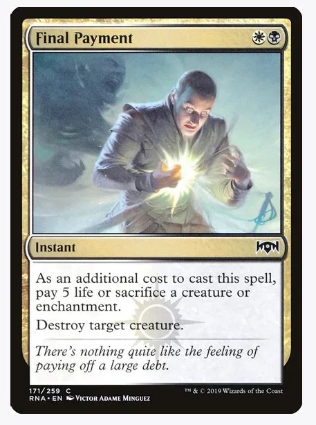 Final Payment - Ravnica Allegiance (RNA) 171 Common Unplayed