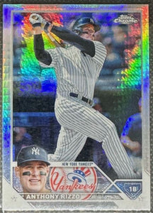 2023 Topps Chrome - Prism Refractor - 191 Anthony Rizzo - New York Yankees