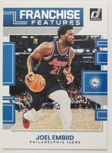 2022-23 Panini Donruss Basketball -  Franchise Features - 4 Joel Embiid - Philadelphia 76ers