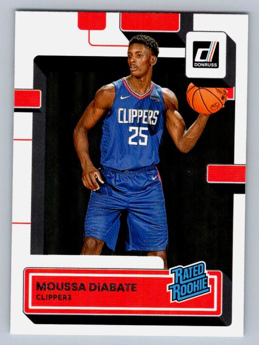 2022-23 Panini Donruss Basketball -  Rated Rookie - 237 Moussa Diabate - Los Angeles Clippers