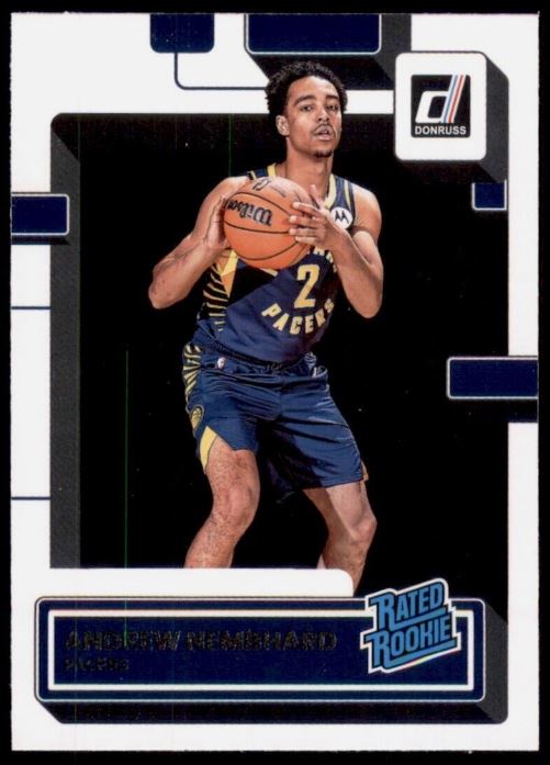 2022-23 Panini Donruss Basketball -  Rated Rookie - 231 Andrew Nembhard - Indiana Pacers