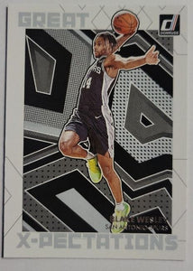 2022-23 Panini Donruss Basketball -  Great X-Pectations - 22 Blake Wesley - San Antonio Spurs