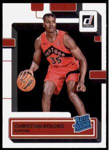 2022-23 Panini Donruss Basketball -  Rated Rookie - 233 Christian Koloko - Toronto Raptors