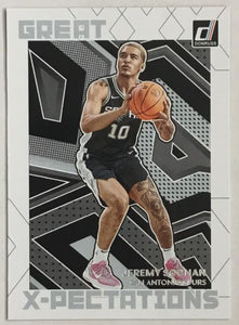 2022-23 Panini Donruss Basketball -  Great X-Pectations - 9 Jeremy Sochan - San Antonio Spurs