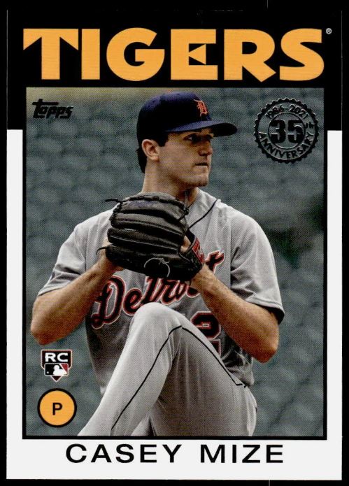 2021 Topps Series 1 - 1986 35th Anniversary - Casey Mize RC - Detroit - 86B-85