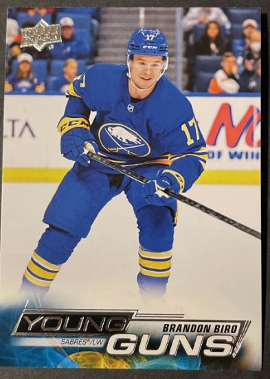 2022-23 Upper Deck Hockey Series Two - Young Guns - 455 Brandon Biro - Buffalo Sabres