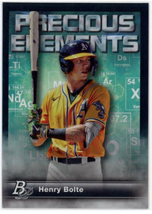 2023 Bowman Platinum Baseball - Precious Elements  - PE-6 Henry Bolte - Oakland Athletics