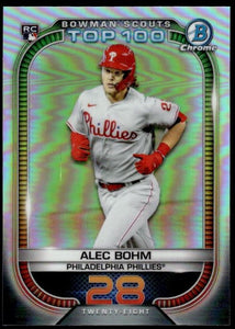 2021 Bowman Baseball - Bowman Scout’s Top 100 - BTP-28 Alec Bohm - Philadelphia Phillies