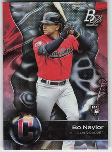 2023 Bowman Platinum Baseball - Ice Pattern Foil - 82 Bo Naylor - Cleveland Guardians RC