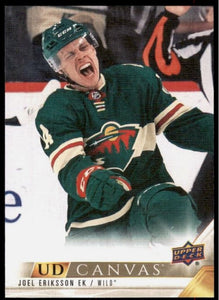 2022-23 Upper Deck Hockey Series Two - Canvas - C162 Joel Eriksson Ek - Minnesota Wild