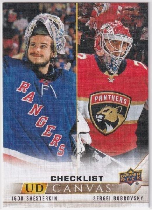 2022-23 Upper Deck Hockey Series Two - Canvas - C210 Igor Shesterkin/Sergei Bobrovsky CL