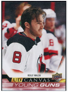 2022-23 Upper Deck Hockey Series Two - Canvas - Young Guns - C233 Reilly Walsh - New Jersey Devils