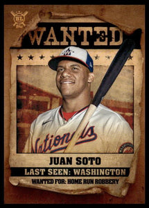 2021 Topps Big League - Wanted - Juan Soto - Nationals - WT-15