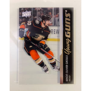 2021-22 Upper Deck Series 2 Hockey Young Guns Benoit-Oliver Groulx Clear Cut