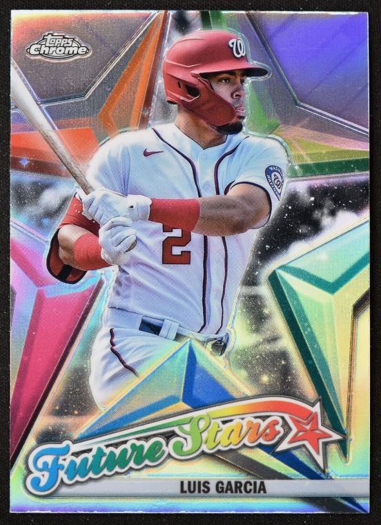 2022 Topps Chrome Baseball - Future Stars - FS-8 Luis Garcia - Washington Nationals