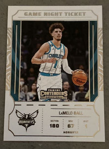 2022-23 Panini Contenders Basketball - Game Night Ticket - 7 LaMelo Ball - Charlotte Hornets