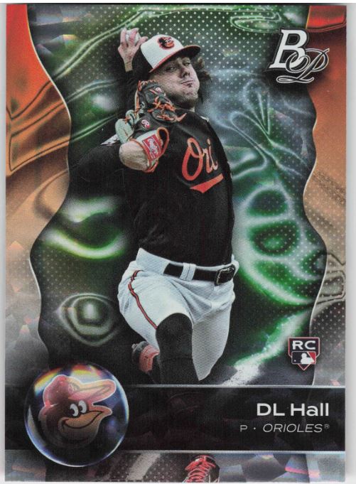 2023 Bowman Platinum Baseball - Ice Pattern Foil - 6 DL Hall - Baltimore Orioles RC