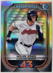 2021 Bowman Baseball - Bowman Scout’s Top 100 - BTP-43 Nolan Jones - Cleveland Indians