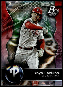 2023 Bowman Platinum Baseball - Ice Pattern Foil - 2 Rhys Hoskins - Philadelphia Phillies