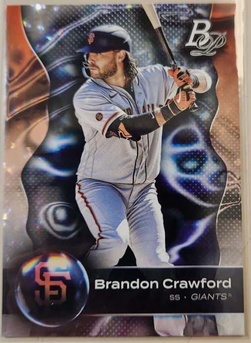 2023 Bowman Platinum Baseball - Ice Pattern Foil - 3 Brandon Crawford - San Francisco Giants