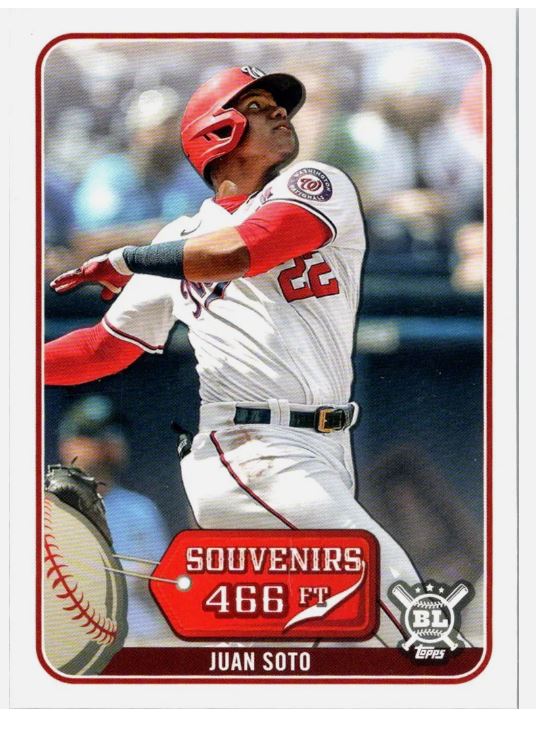 2021 Topps Big League - Souvenirs - Juan Soto - Nationals - SO-28