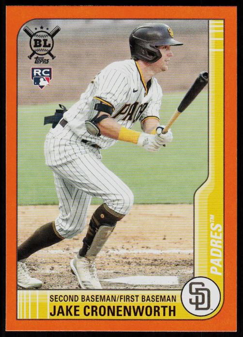 2021 Topps Big League - Orange - Jake Cronenworth RC - Padres - 148