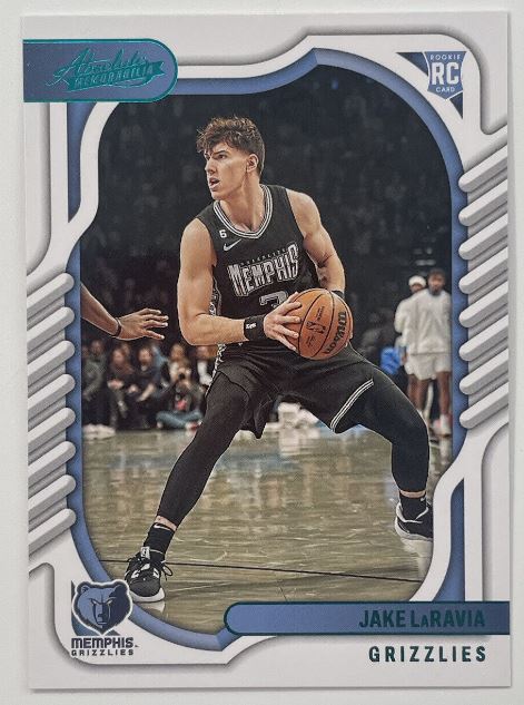 2022-23 Panini Chronicles Basketball - Absolute - Teal - 129 Jake LaRavia - Memphis Grizzlies