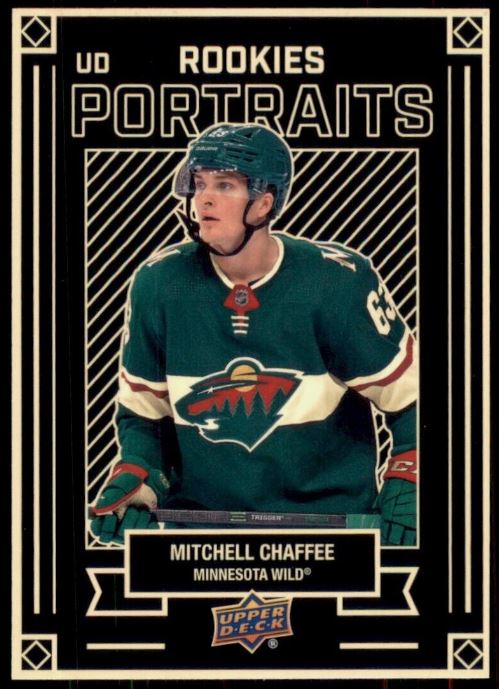 2022-23 Upper Deck Hockey Series Two - UD Portraits Rookies - P-50 Mitchell Chaffee - Minnesota Wild