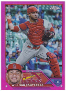 2023 Topps Chrome - Pink Refractor - 139 Willson Contreras - St. Louis Cardinals