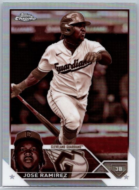 2023 Topps Chrome - Sepia Refractor - 38 José Ramírez - Cleveland Guardians