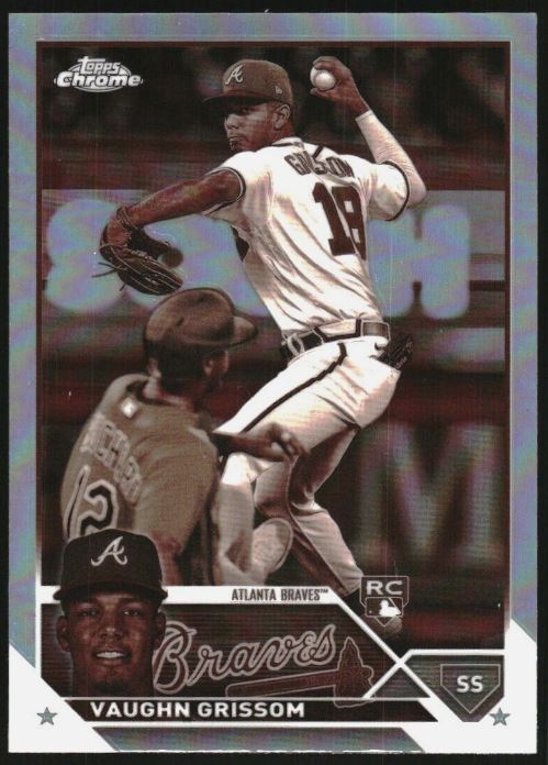 2023 Topps Chrome - Sepia Refractor - 48 Vaughn Grissom - Atlanta Braves RC