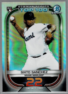 2021 Bowman Baseball - Bowman Scout’s Top 100 - BTP-22 Sixto Sanchez - Miami Marlins