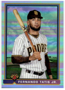 2021 Bowman Baseball - 1991 Retro Refractor - 91B-FT Fernando Tatis Jr. - San Diego Padres