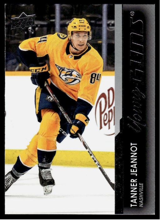 2021-22 Upper Deck Hockey Series One - Young Guns - 222 Tanner Jeannot - Nashville Predators