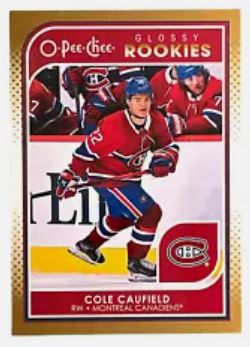 2021-22 Upper Deck Hockey - Series 1 - O-Pee-Chee Glossy Rookies - Gold - Cole Caufield RC - Canadiens - R-5