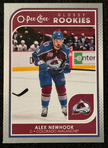 2021-22 Upper Deck Hockey - Series 1 - O-Pee-Chee Glossy Rookies - Silver - Alex Newhook RC - Avalanche - R-10